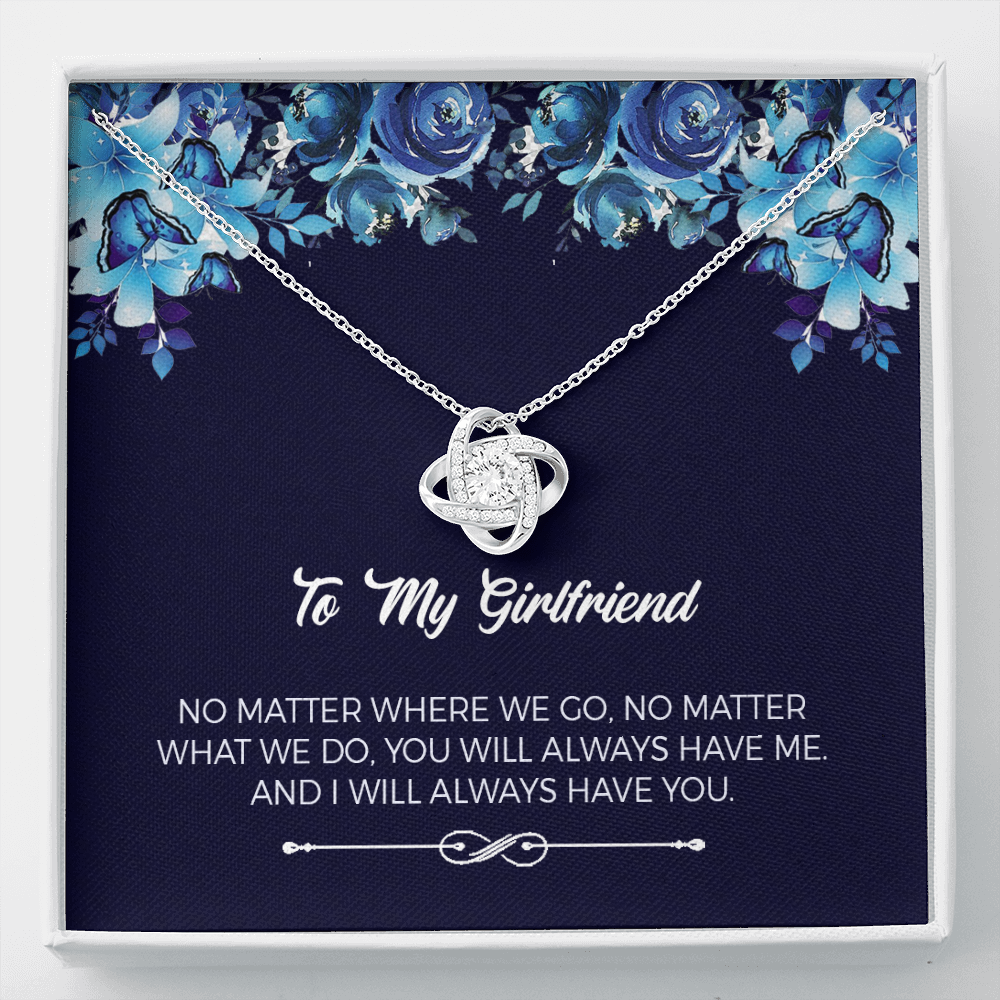 Birthday Love Knot Necklace Gift for Girlfriend