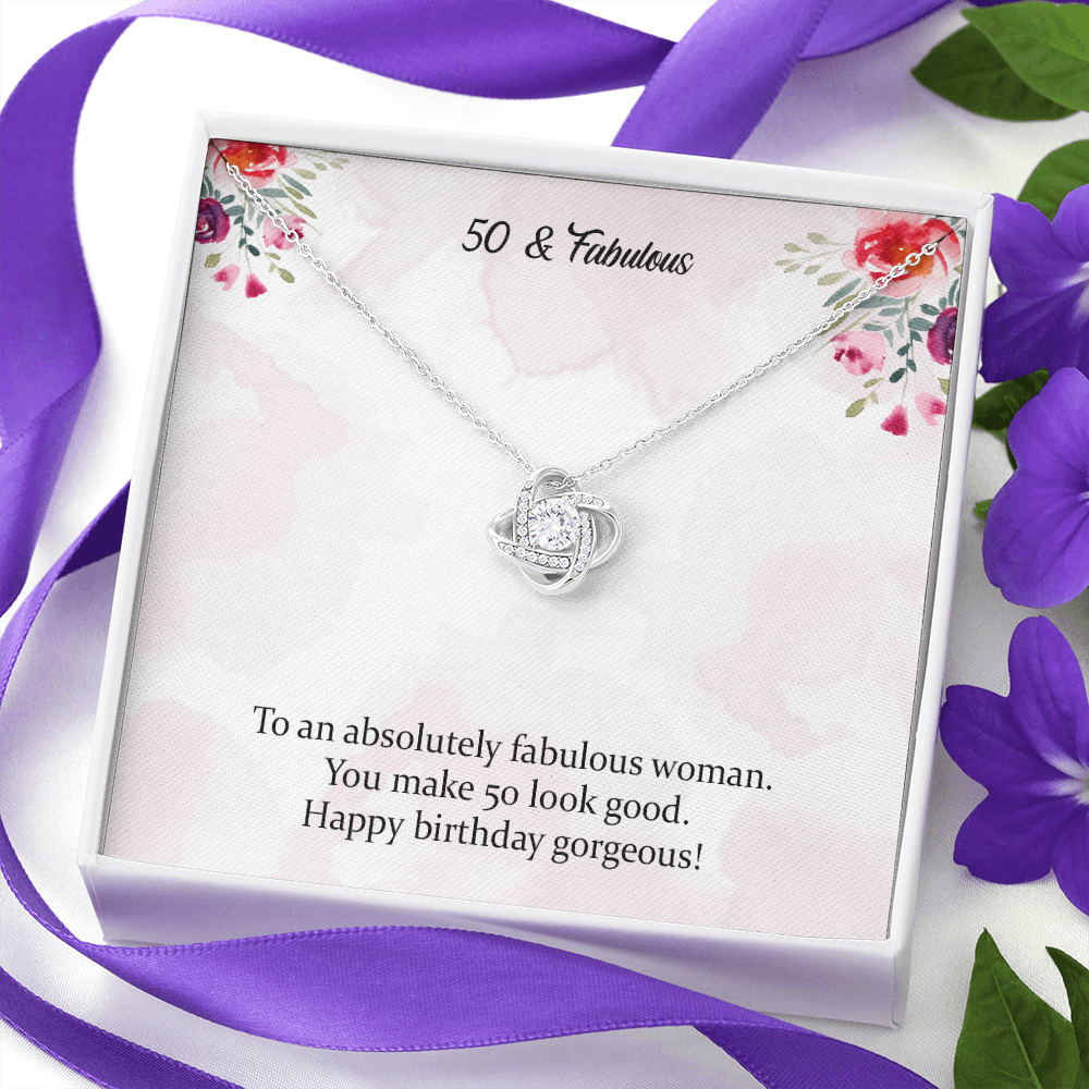 50th Birthday Necklace Gift For Women, 50th Birthday Gift For Her, 50th Birthday Gift For Woman, 50th Birthday Gift Idea