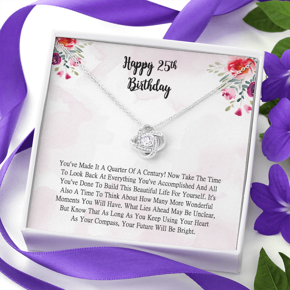 25th Birthday Gift Necklace For Mom, Friend Birthday Gift, Jewelry Gift For Her