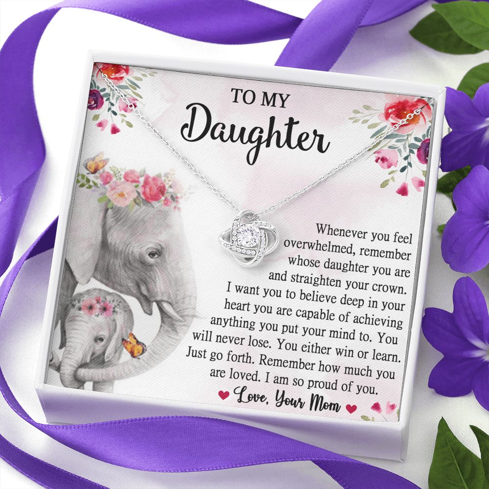 Gift For Daughter From Mom, Daughter Mother Necklace, Daughter Gift From Mom, To My Daughter, Daughters Birthday