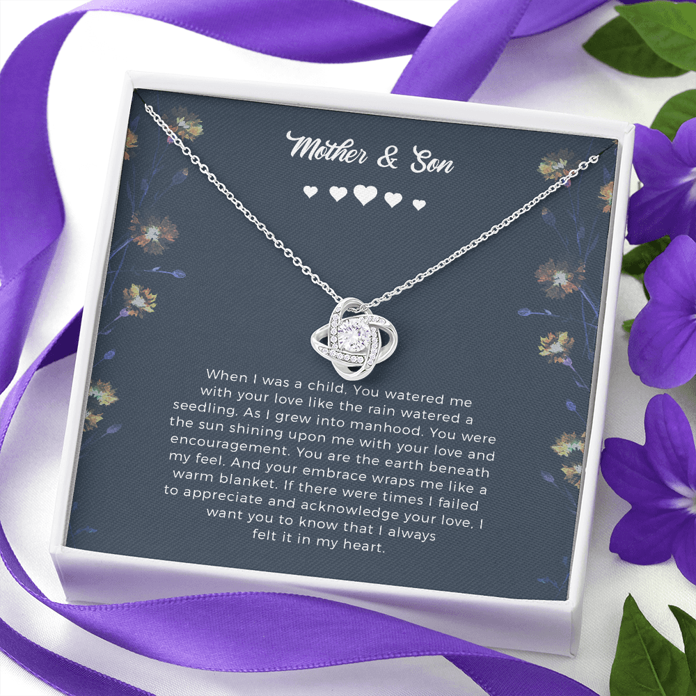 Mother And Son Gift Necklace: Gift For Mom From Son, Mother's Day Gift From Son, Birthday Gift From Son, Jewelry