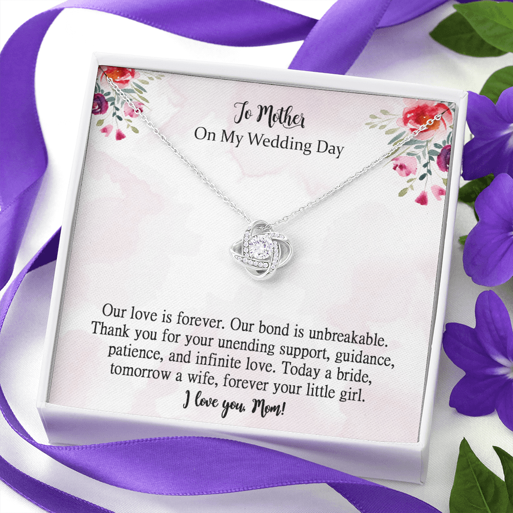 Mother of the Bride Necklace Gift on Wedding Day from Bride