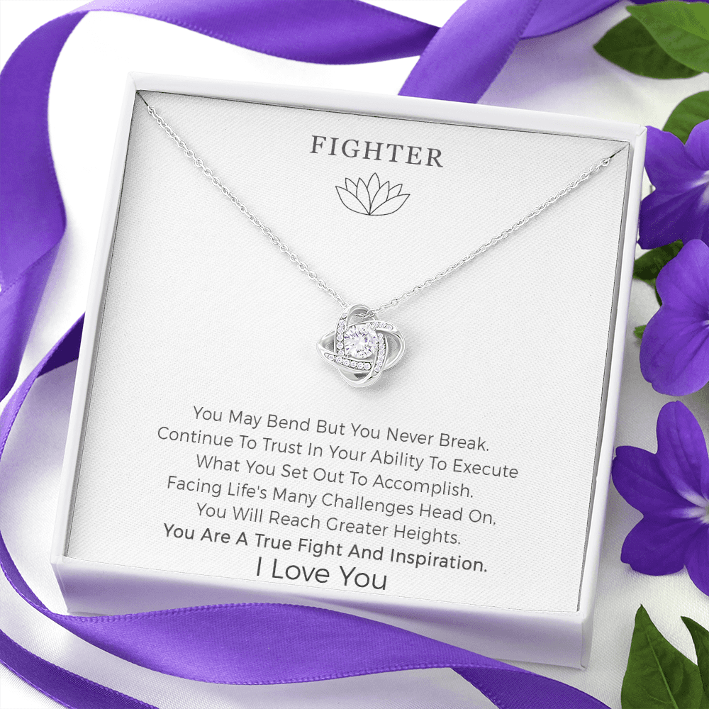 Inspirational Breast Cancer Survivor Necklace Gifts For Women, Strong Women Encourage Bangle Gifts