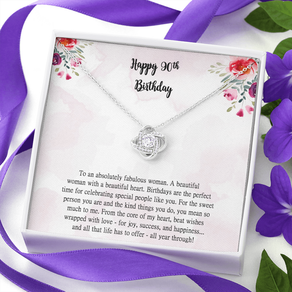 90th shop birthday necklace