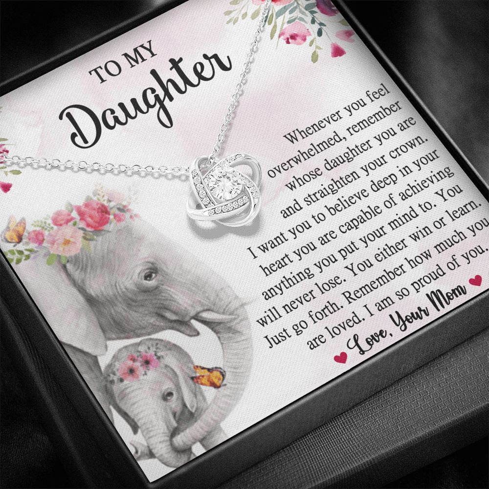 Gift For Daughter From Mom, Daughter Mother Necklace, Daughter Gift From Mom, To My Daughter, Daughters Birthday