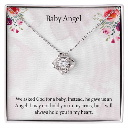 Condolence Love Knot Necklace Gift, Baby Loss Gift, Miscarriage Gift