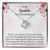 Grandmother Of The Bride Love Knot Necklace Gift