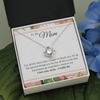 To My Mom - I Love You, I Really Do - Love Knot Necklace, Mother's Day Gift, Gift, Mother's Day Card, Gift Idea, Son, Mother Jewelry, Mother Gift For Valentine's, Birthday, Anniversary