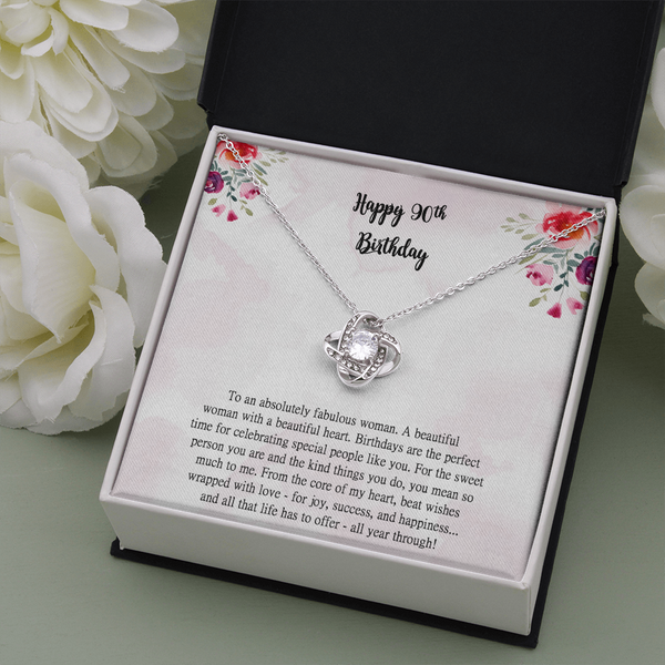 90th Birthday Gift For Women 90 year old Birthday Necklace Gift
