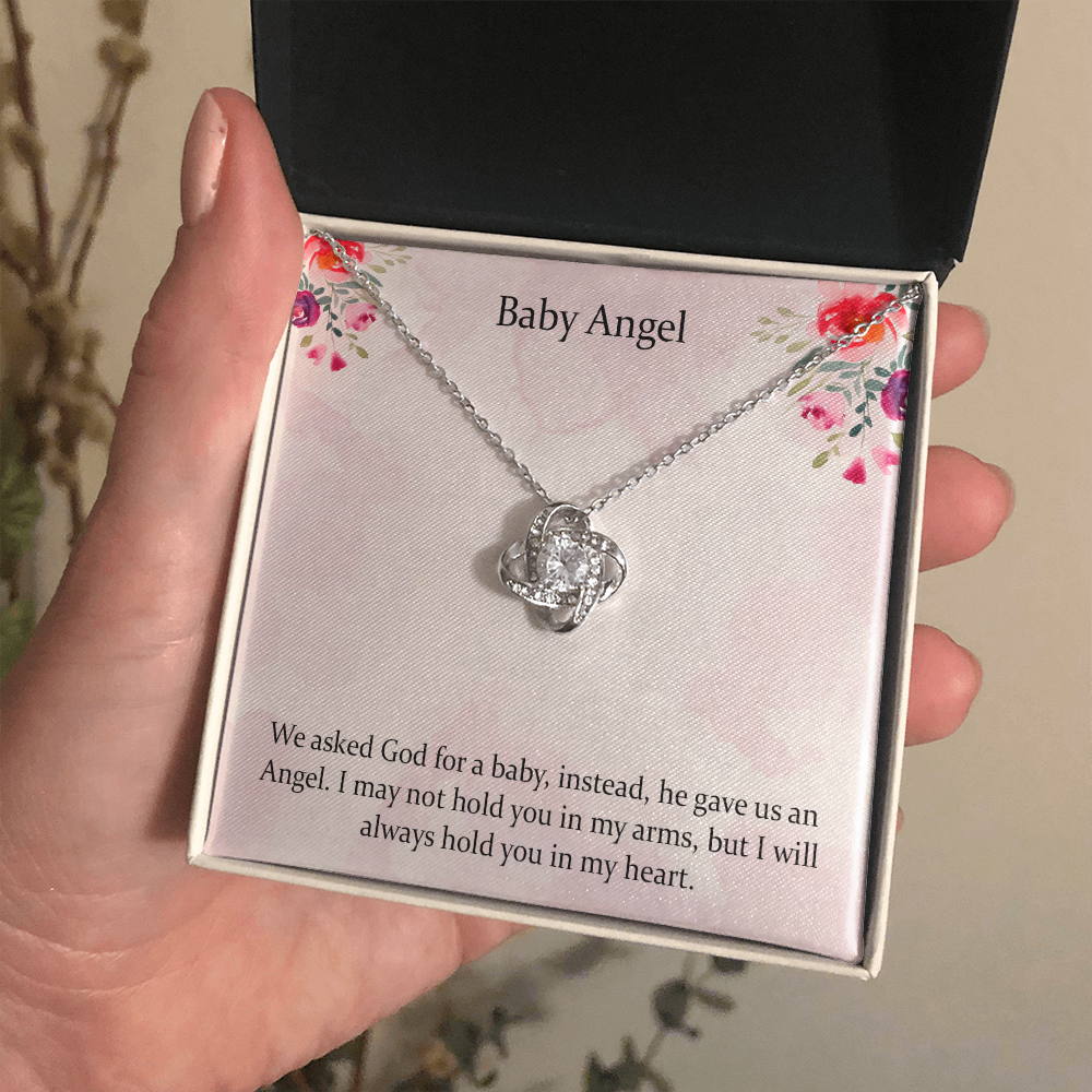 Condolence Love Knot Necklace Gift, Baby Loss Gift, Miscarriage Gift