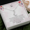 To My Dear Mom, I Can't Imagine My Life Without You,   Alluring Beauty Necklace For Mom