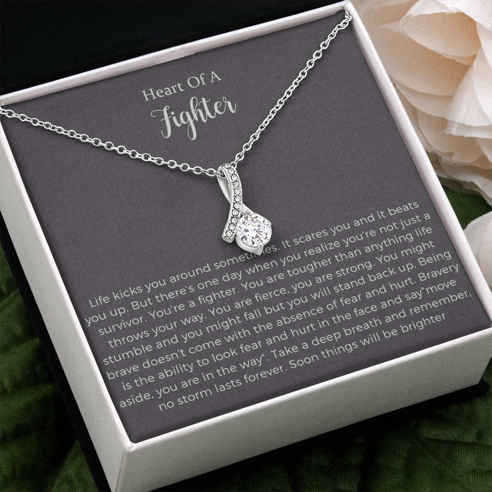 Warrior Gift, Survivor Jewelry, Recovery Alluring Beauty Necklace, Warrior Necklace, Inspirational Gift, Strength Gift,