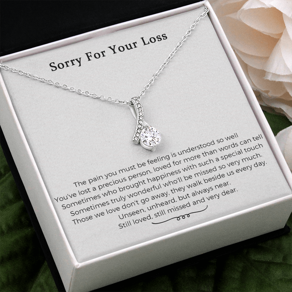 Loss Of Mother In Memory Of Mom Sorry For Your Loss Of Mom Loss Of Loved One Memorial Alluring Beauty Necklace Gift