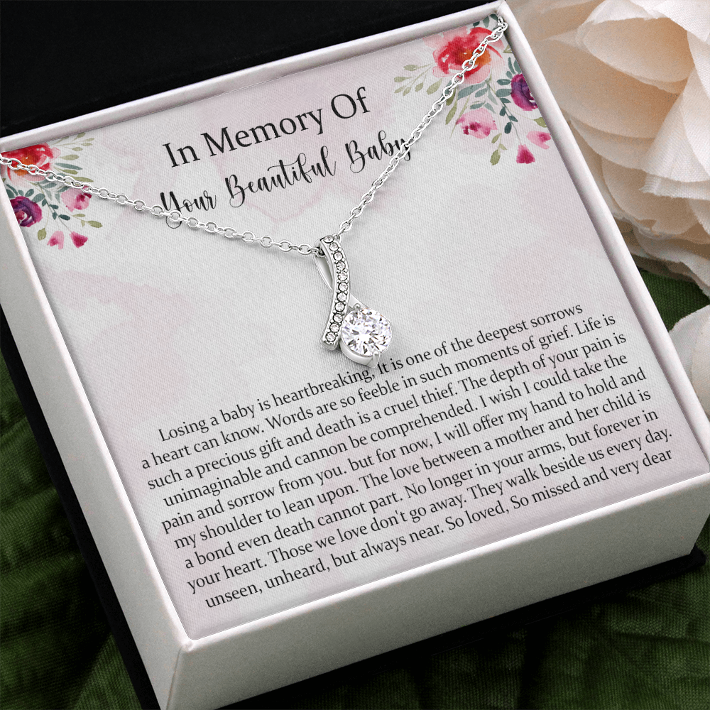 Condolence Alluring Beauty Necklace Gift, Baby Loss Gift, Miscarriage Gift