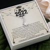 Class Of 2022 Graduation Alluring Beauty Necklace Gift For Daughter, No Walk Graduation Quarantine Gift For Her