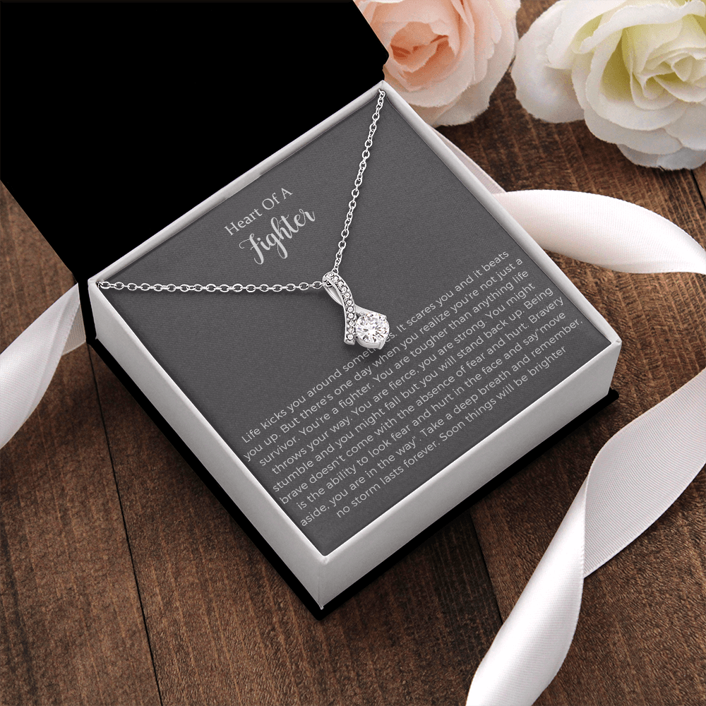 Warrior Gift, Survivor Jewelry, Recovery Alluring Beauty Necklace, Warrior Necklace, Inspirational Gift, Strength Gift,