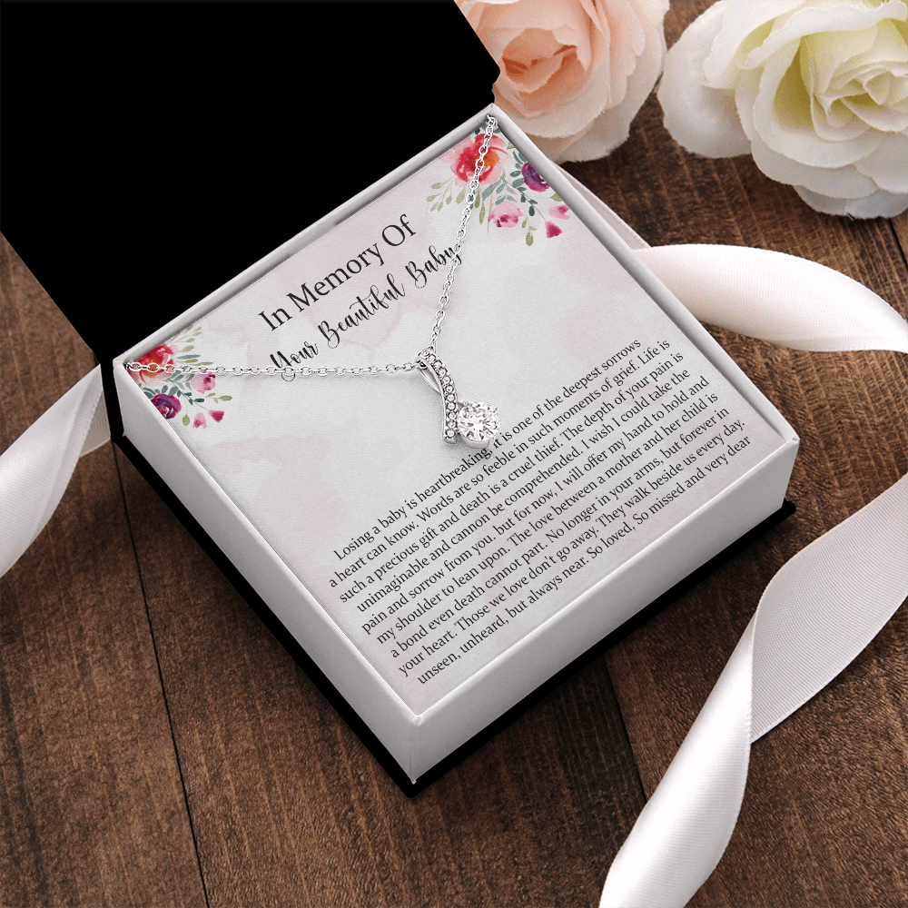 Condolence Alluring Beauty Necklace Gift, Baby Loss Gift, Miscarriage Gift