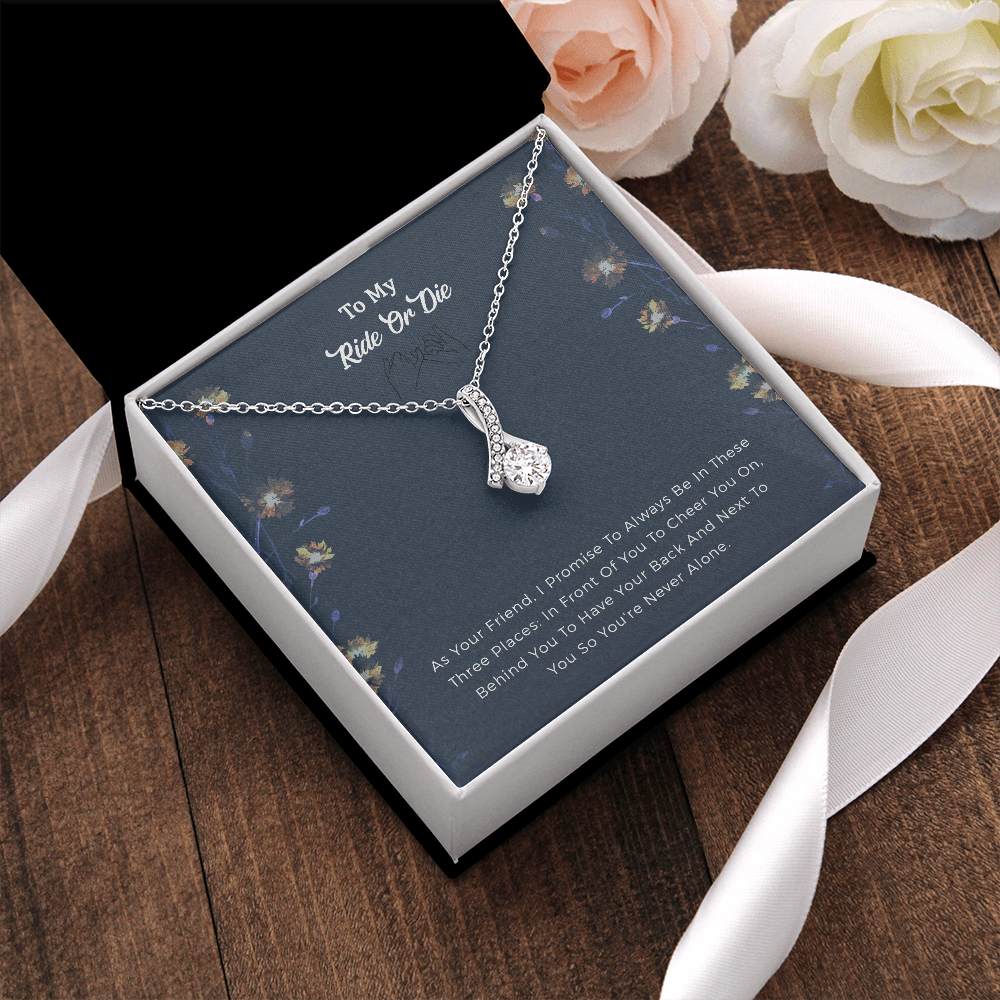Best Friend Birthday Necklace Gifts, Ride Or Die