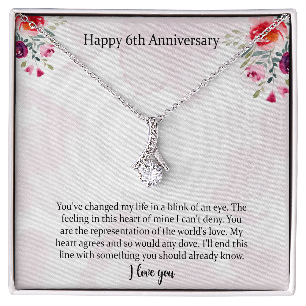 Happy 6th Alluring Beauty Necklace Anniversary