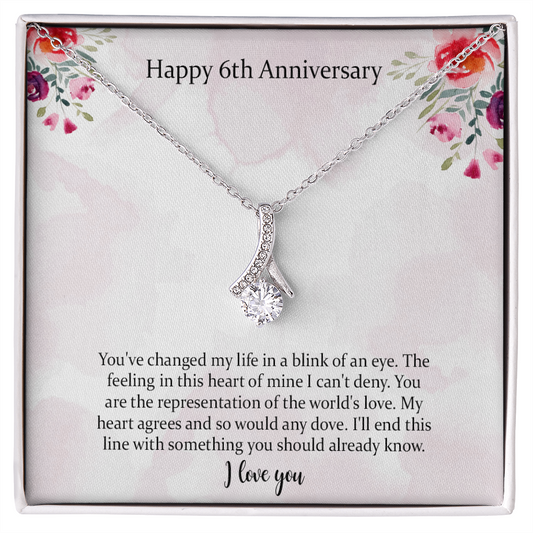 Happy 6th Alluring Beauty Necklace Anniversary