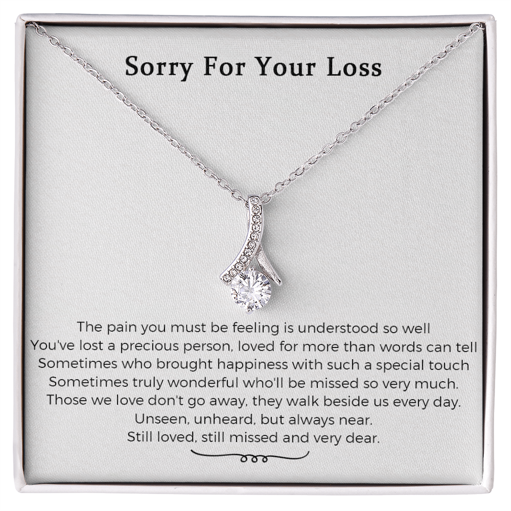 Loss Of Mother In Memory Of Mom Sorry For Your Loss Of Mom Loss Of Loved One Memorial Alluring Beauty Necklace Gift