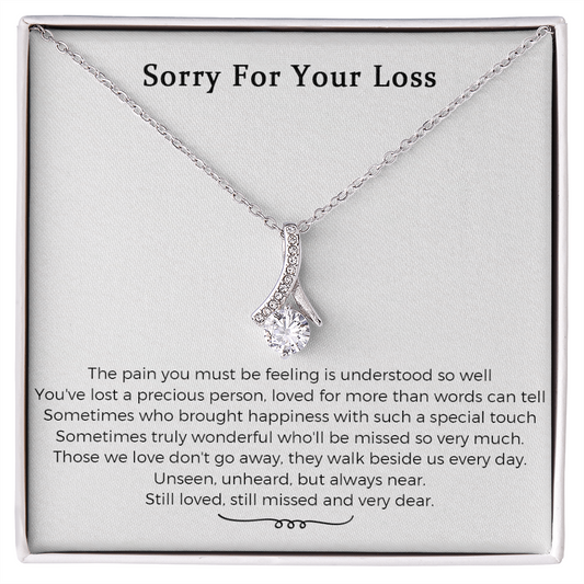 Loss Of Mother In Memory Of Mom Sorry For Your Loss Of Mom Loss Of Loved One Memorial Alluring Beauty Necklace Gift