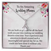 Wedding Planner Alluring Beauty Necklace Gift, Wedding Planner, Wedding Coordinator Gift, Thank You Gift Wedding Planner