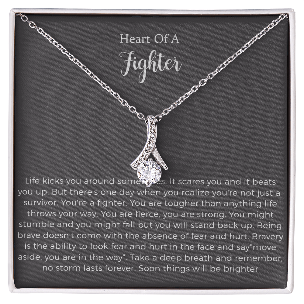 Warrior Gift, Survivor Jewelry, Recovery Alluring Beauty Necklace, Warrior Necklace, Inspirational Gift, Strength Gift,