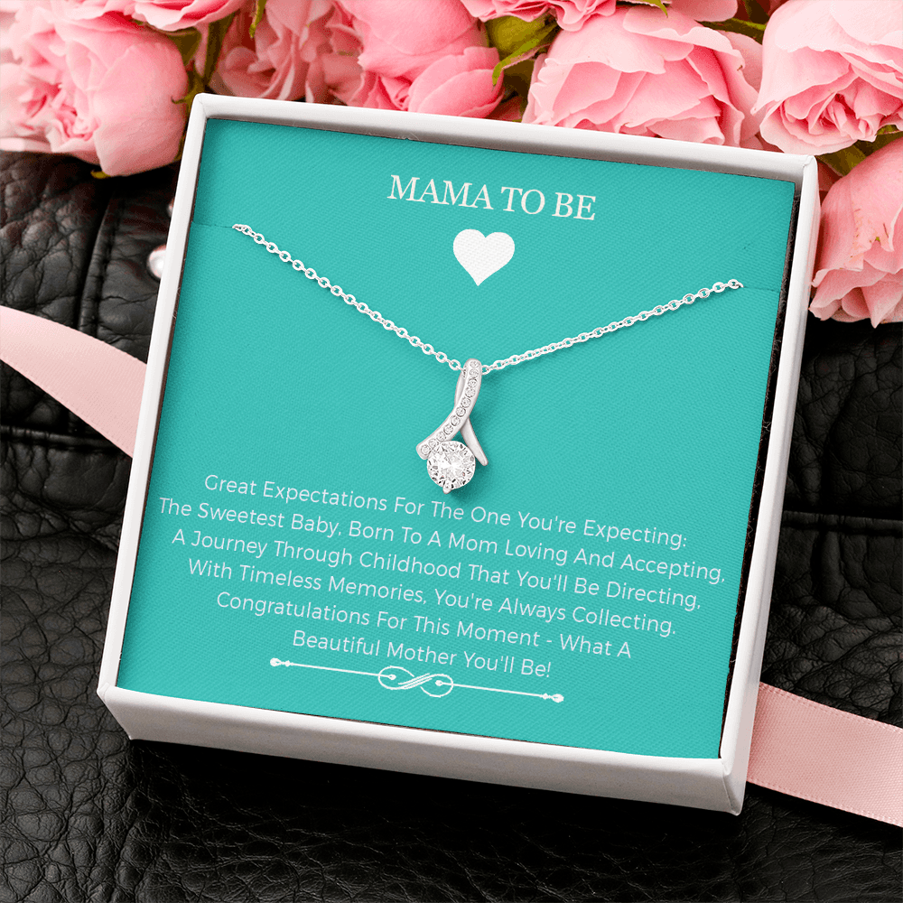 Pregnant Woman Alluring Beauty Necklace - Mama To Be