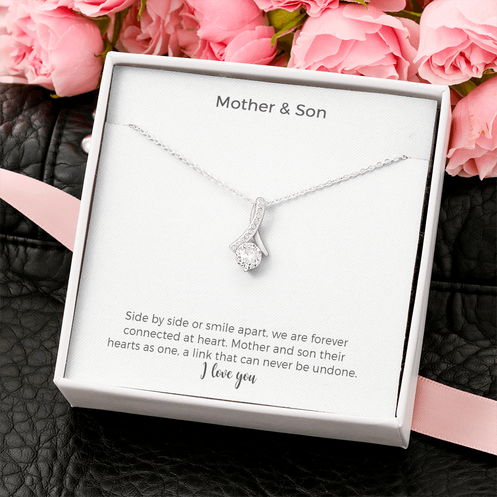 Mom Necklace, Mother & Son Necklace, Mom Gifts From Son, Gift For Mom From Son, Sentimental Gifts