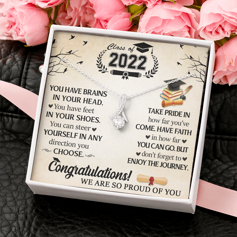 Class Of 2022 Graduation Necklace Gift For Daughter, Senior 2022 Graduation Gift