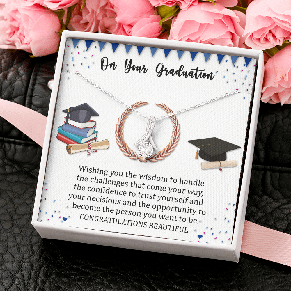 Graduation Alluring Beauty Necklace Gift For Her 2022, College Graduation Gift For Her, High School, Senior Graduation, Class Of 2022, Graduation Gift For Girl