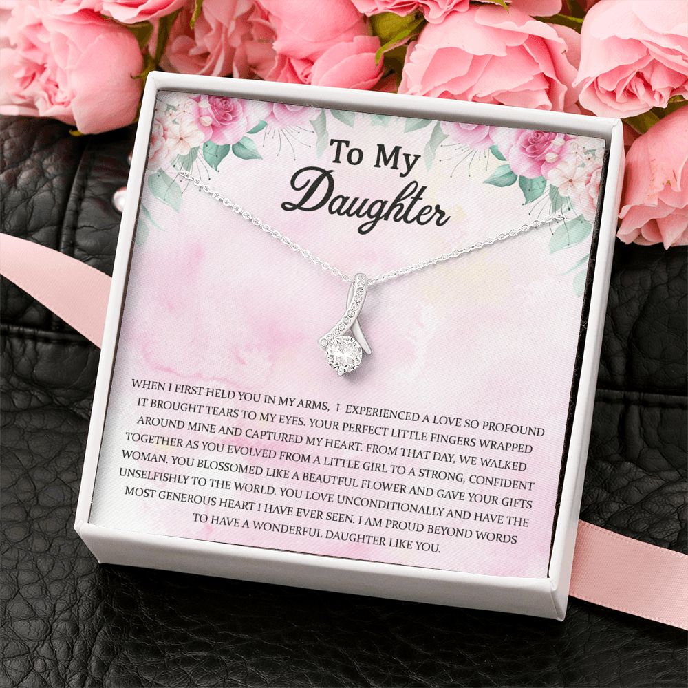 Dear Daughter Necklace: Gift for Daughter, Daughter Jewelry