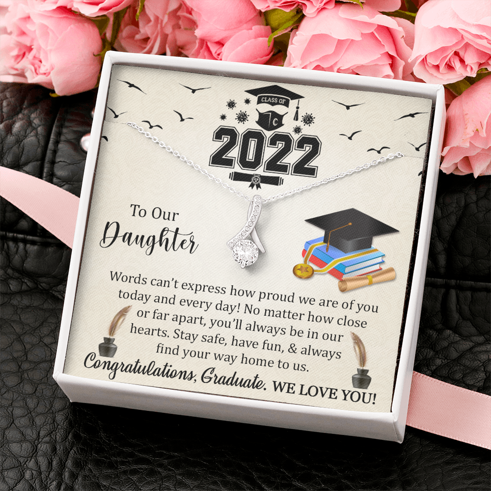 Class Of 2022 Graduation Necklace Gift For Daughter, Senior 2022 Graduation Gift