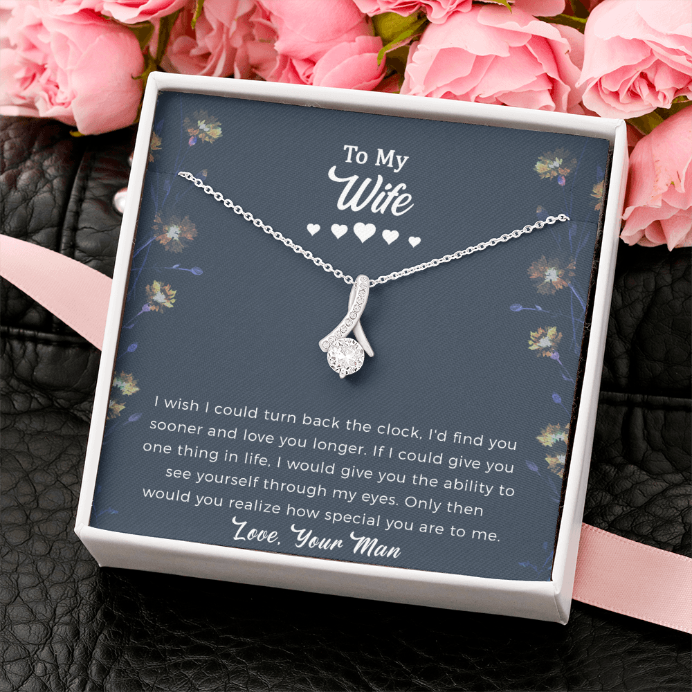 To My Future Wife Alluring Beauty Necklace, Engagement Gift For Her.