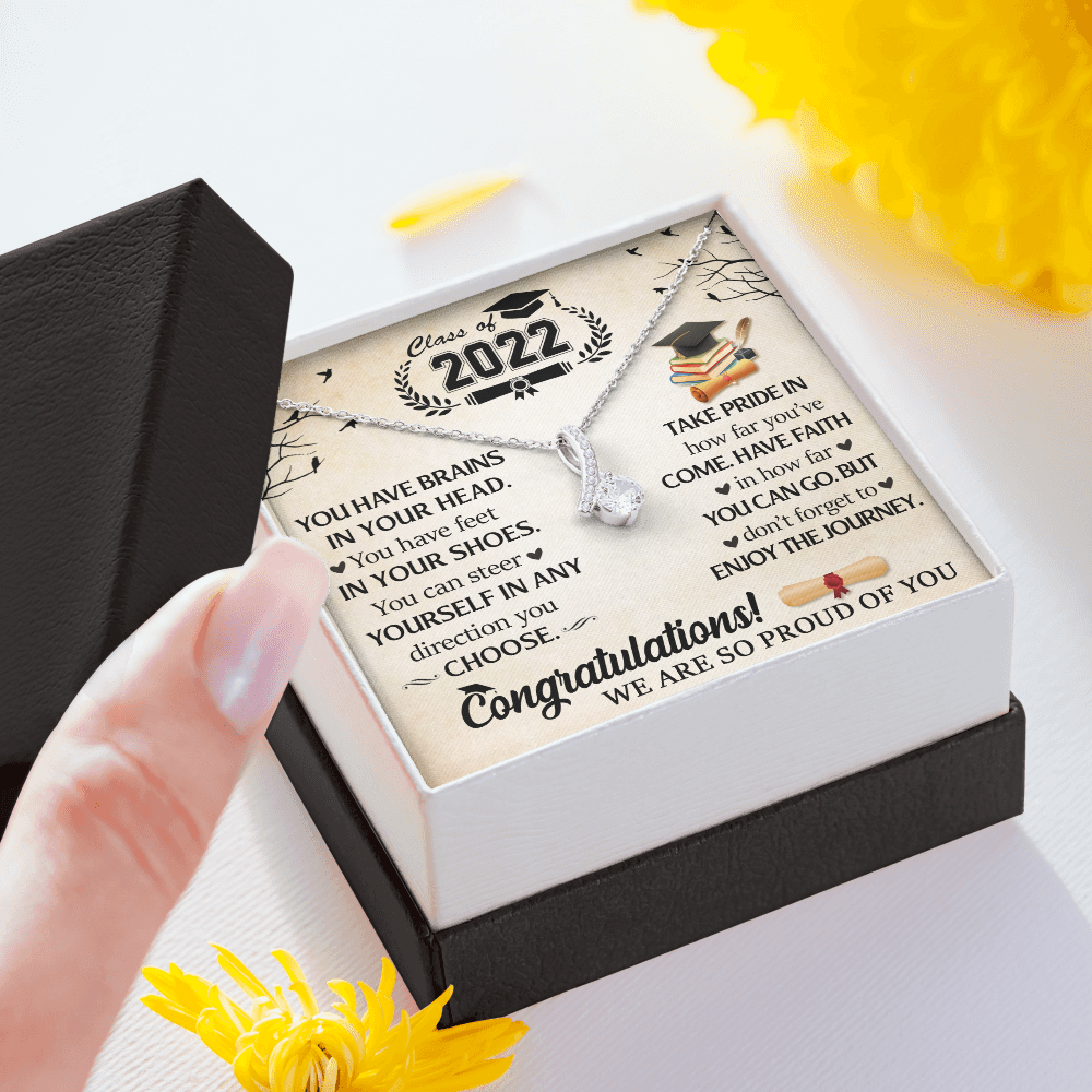 Class Of 2022 Graduation Necklace Gift For Daughter, Senior 2022 Graduation Gift