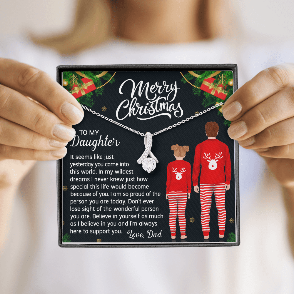 Daughter Gifts From Mom and Dad Necklace