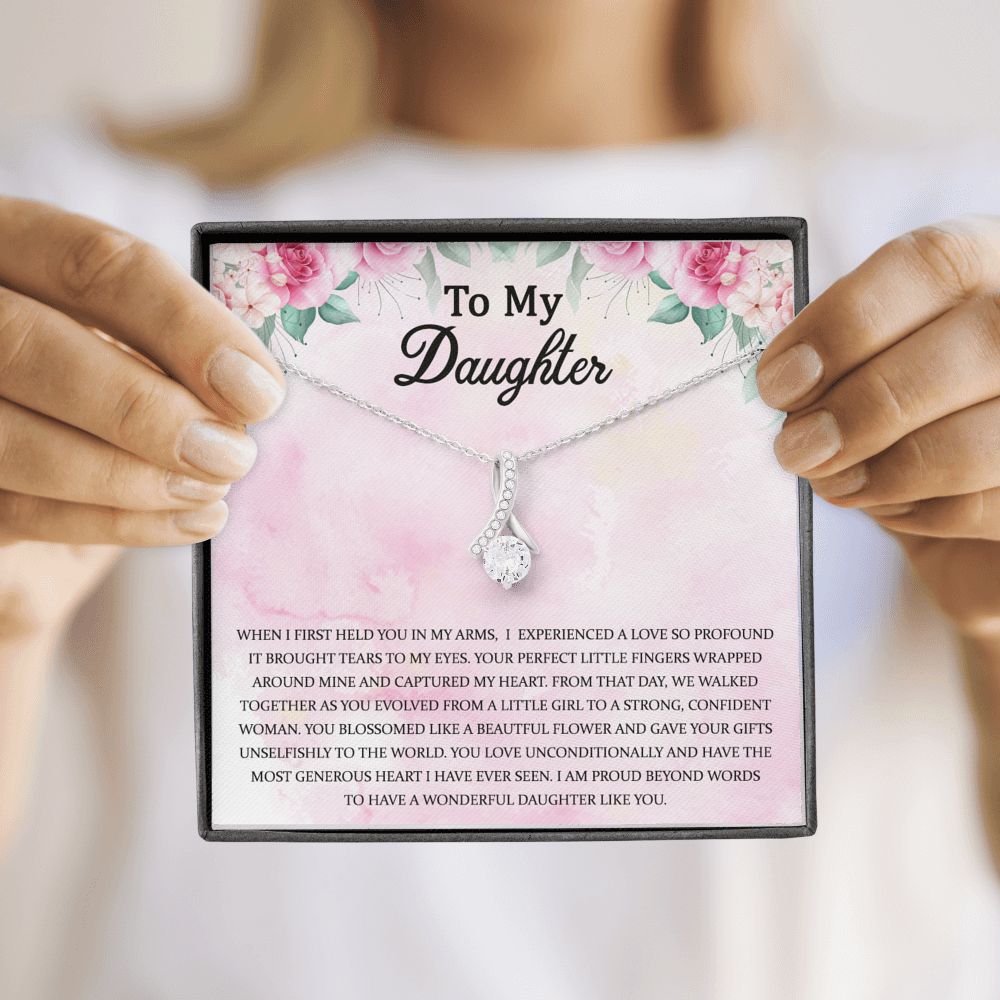 Dear Daughter Necklace: Gift for Daughter, Daughter Jewelry