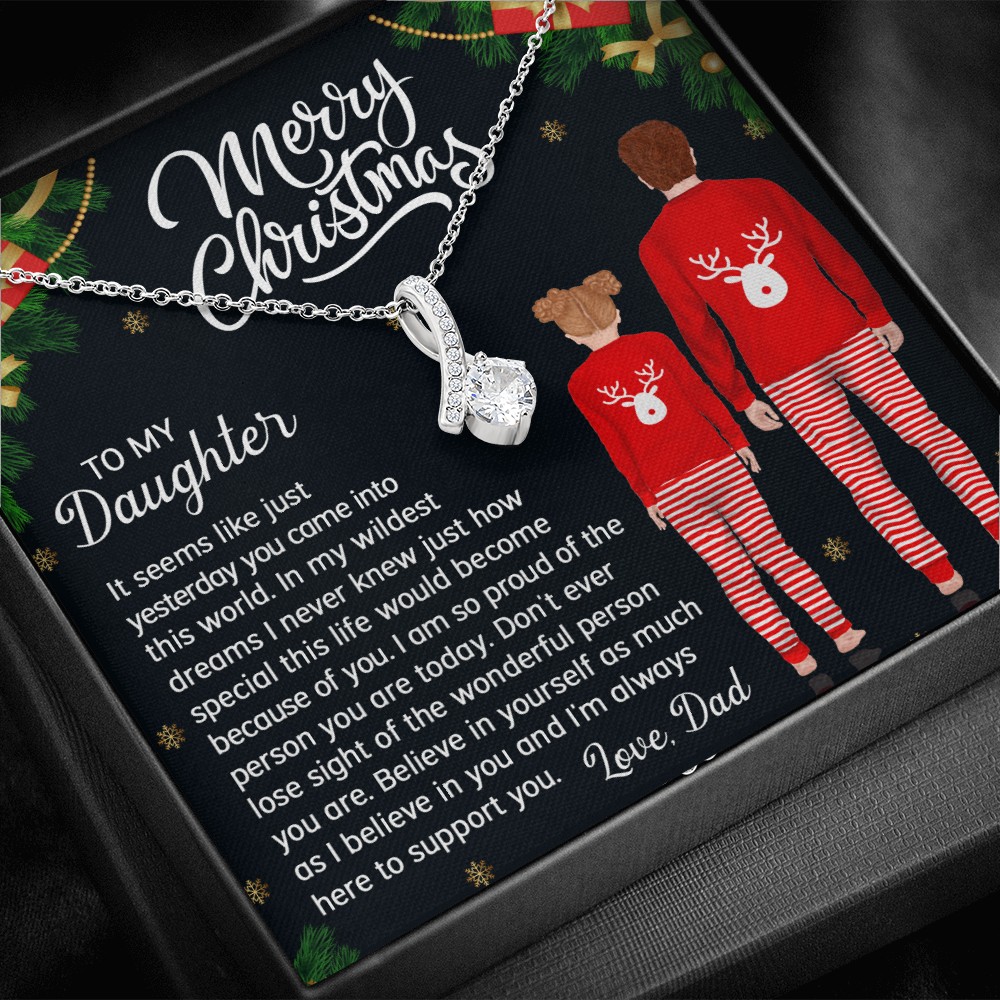 Daughter Gifts From Mom and Dad Necklace