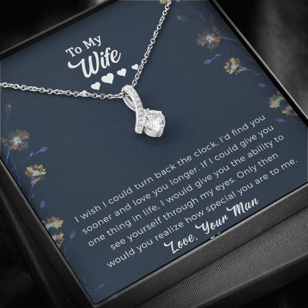 To My Future Wife Alluring Beauty Necklace, Engagement Gift For Her.