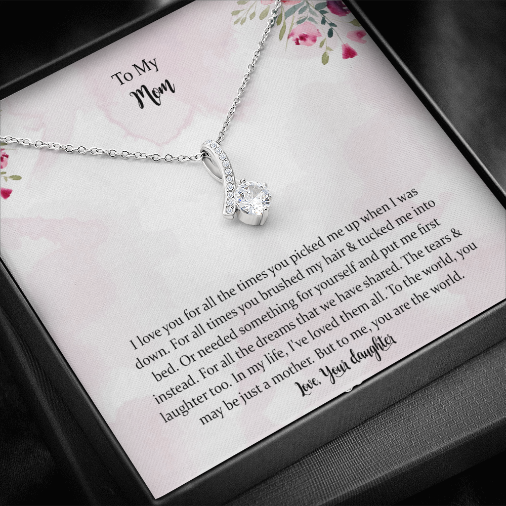 Mom Alluring Beauty Necklace From Daughter, To My Mom Necklace,mother Necklace Gift, Mother’s Day Gift