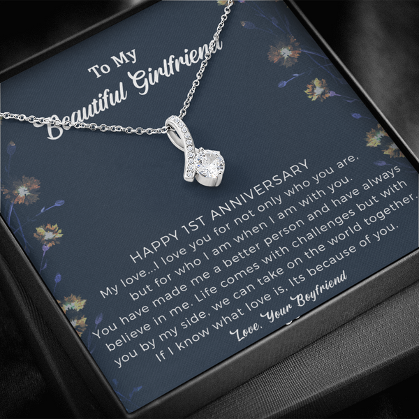 To My Girlfriend Necklace Jewelry Girlfriend Necklace Gifts For Girlf