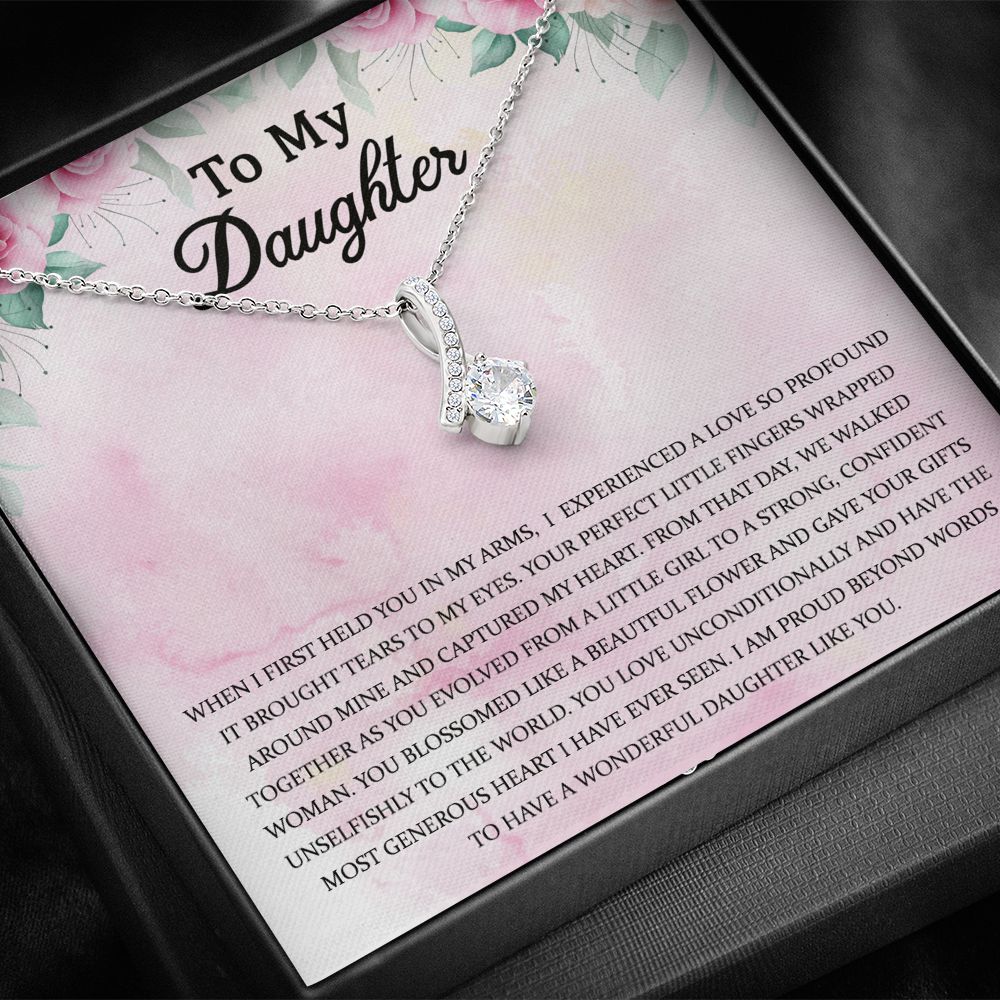 Dear Daughter Necklace: Gift for Daughter, Daughter Jewelry