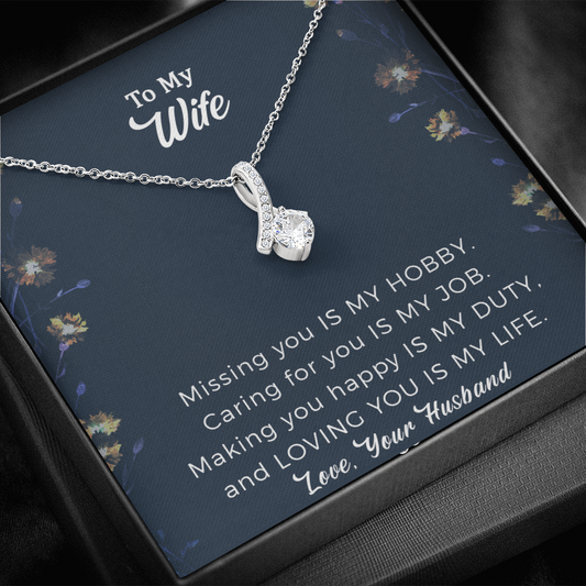 A Gift For Wife, For Wife Just Because, Alluring Beauty Necklace For Wife Birthday, Thoughtful Gift For Wife, A Good Gift For Wife, Wife Birthday Jewelry