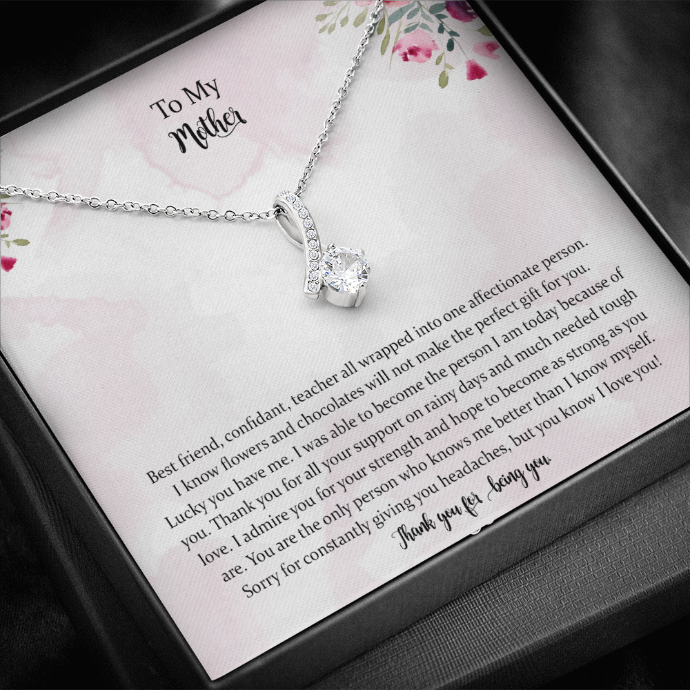 Mom Necklace, To My Mother Necklace Gift For Mom, Mother’s Day Necklace From Daughter Son