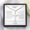 To My Son I'm Proud Of You Cross Necklace, Necklace Gift For Daughter From Mothers On Birthday, Christmas, Graduation