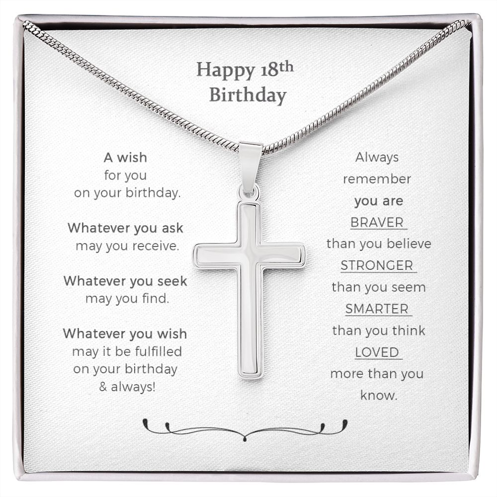 18th Birthday Gifts from Parents, Personalized 18th Birthday Necklace for Him, 18th Birthday Gifts for Son, Best Gifts for 18-Year-Old Boy