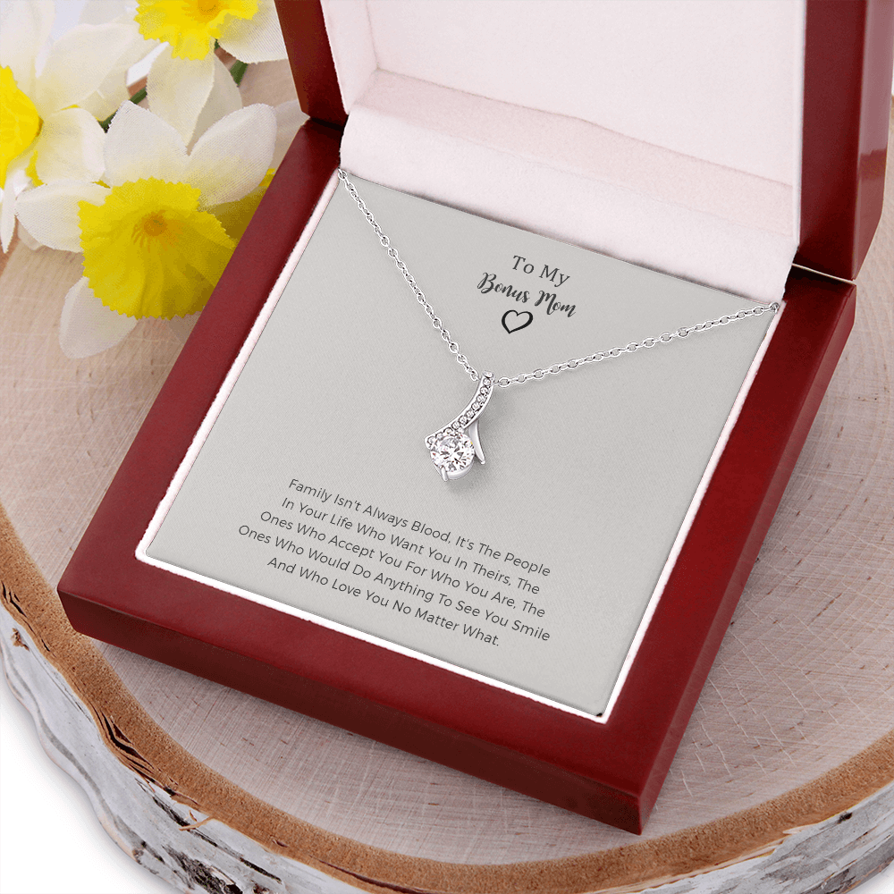 Stepmom Necklace Gift From Daughter, The Other Mom Gift, Second Mom Gi