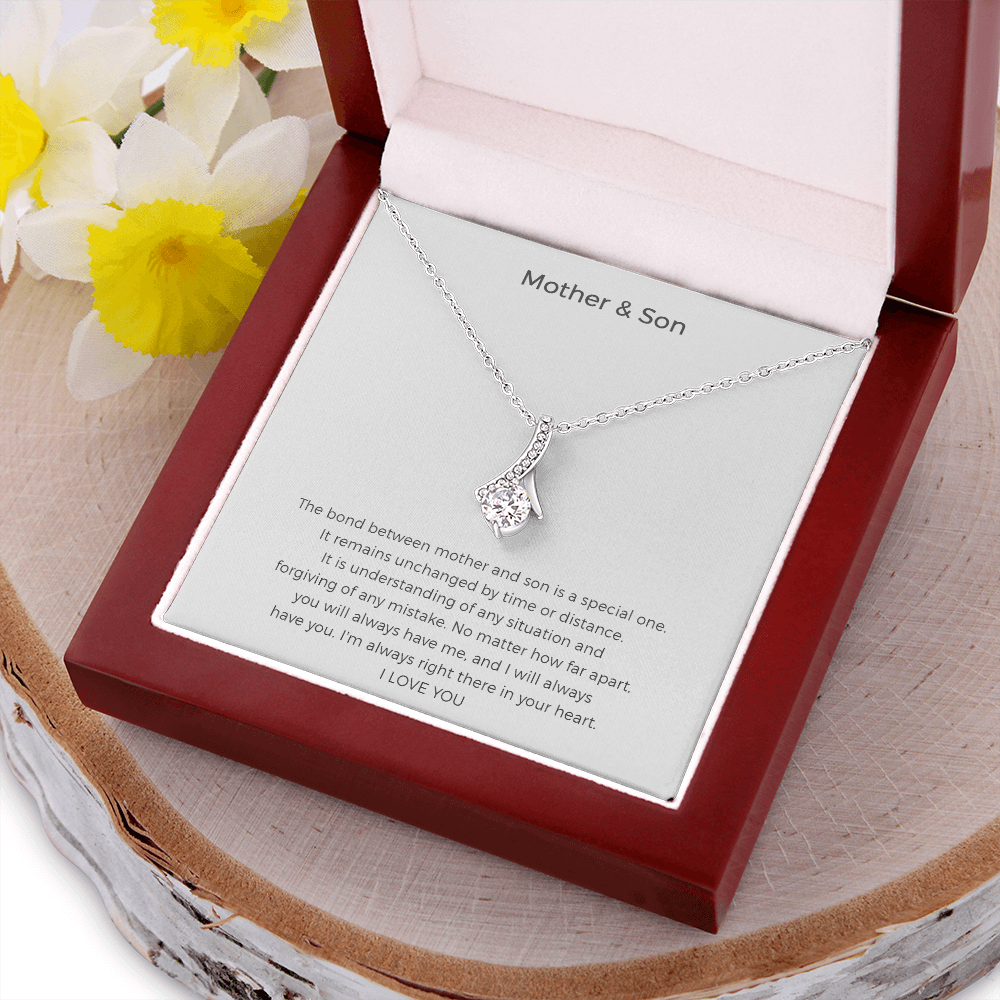 Mom Necklace, Mother & Son Gift, Mom Gift From Son, Gift For Mom From Son, Sentimental Gifts For Mom From Son