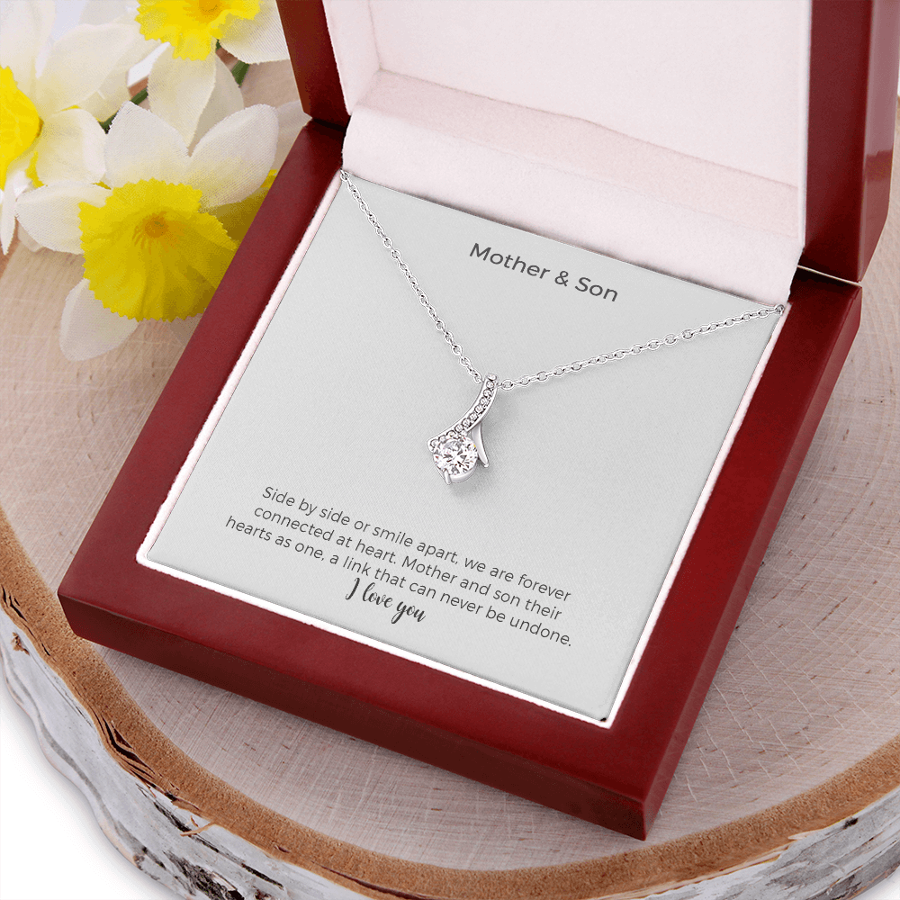 Mom Necklace, Mother & Son Necklace, Mom Gifts From Son, Gift For Mom From Son, Sentimental Gifts